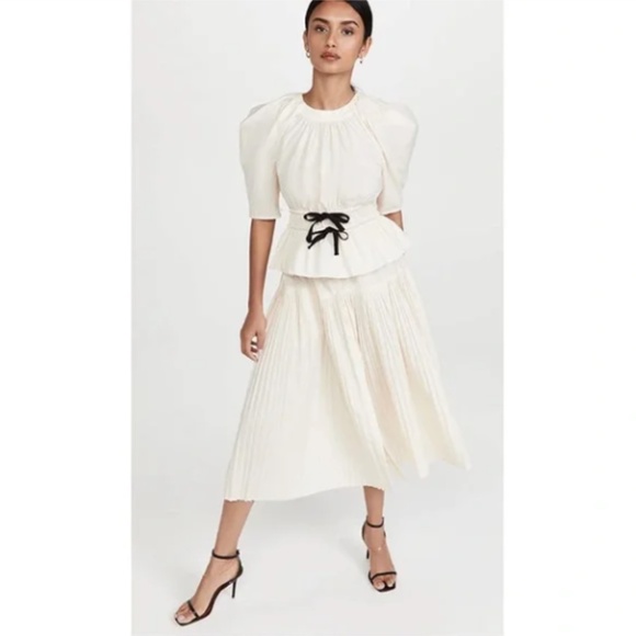 Ulla Johnson Denisa Top in Cream 00 - Picture 3 of 10